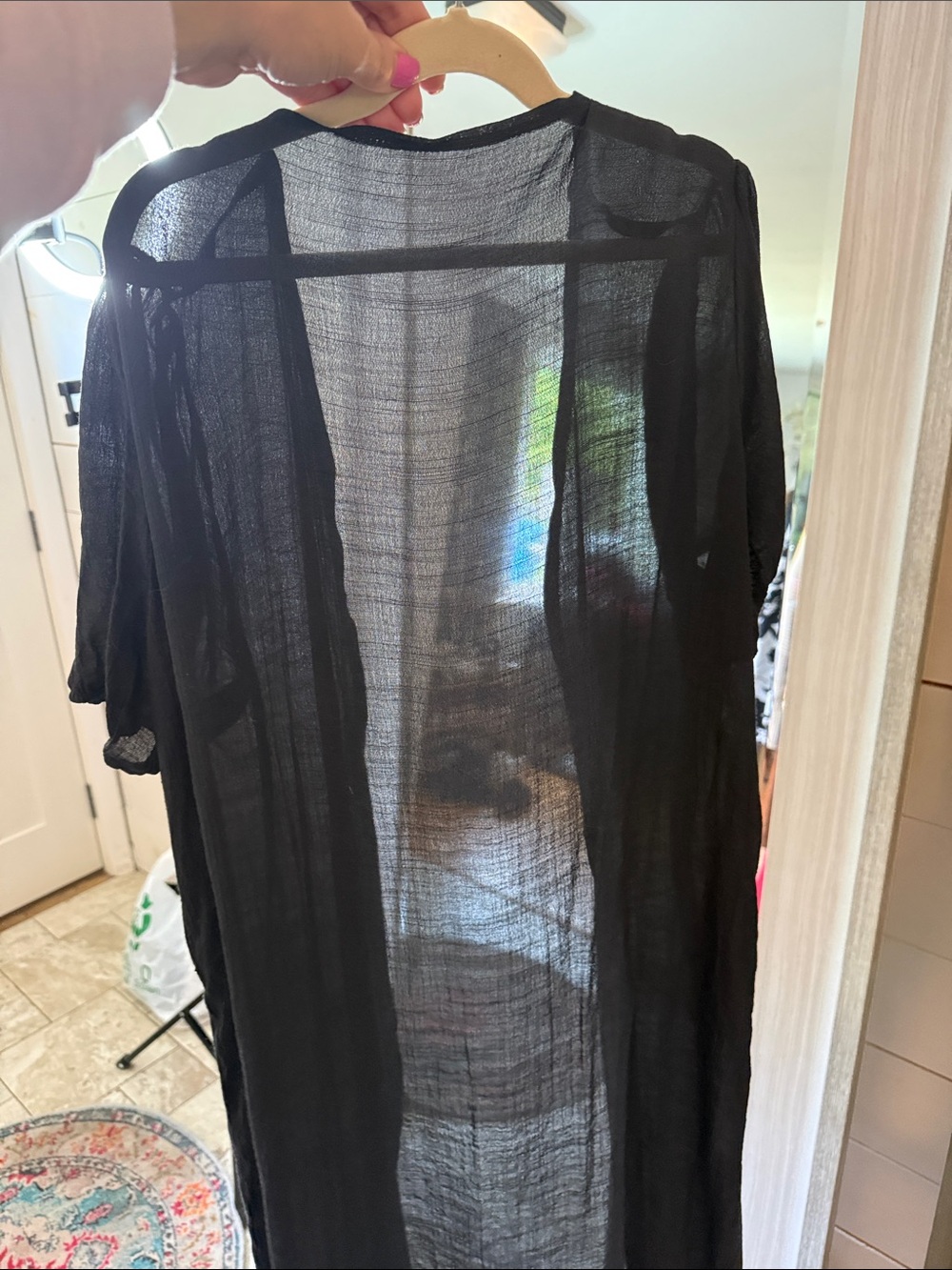 Cupshe Black Breezy Maxi Cover-Up Dress - Picture 7 of 7